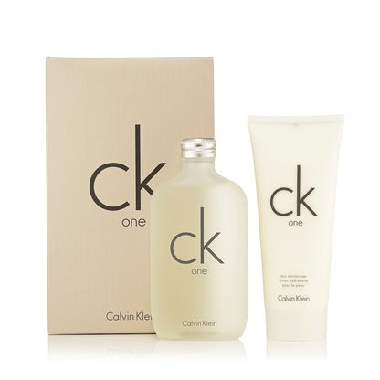 Coffret cadeau CK One EDT et crème hydratante pour la peau pour femmes et hommes par Calvin Klein