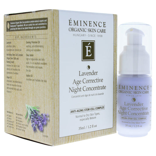 Sérum de nuit correcteur d'âge à la lavande d'Eminence pour unisexe - 34 g