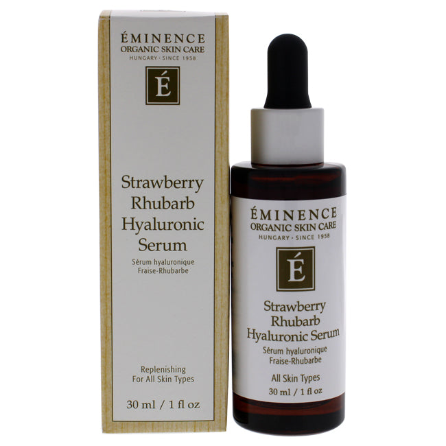 Sérum hyaluronique à la fraise et à la rhubarbe par Eminence pour unisexe - Sérum 1 oz