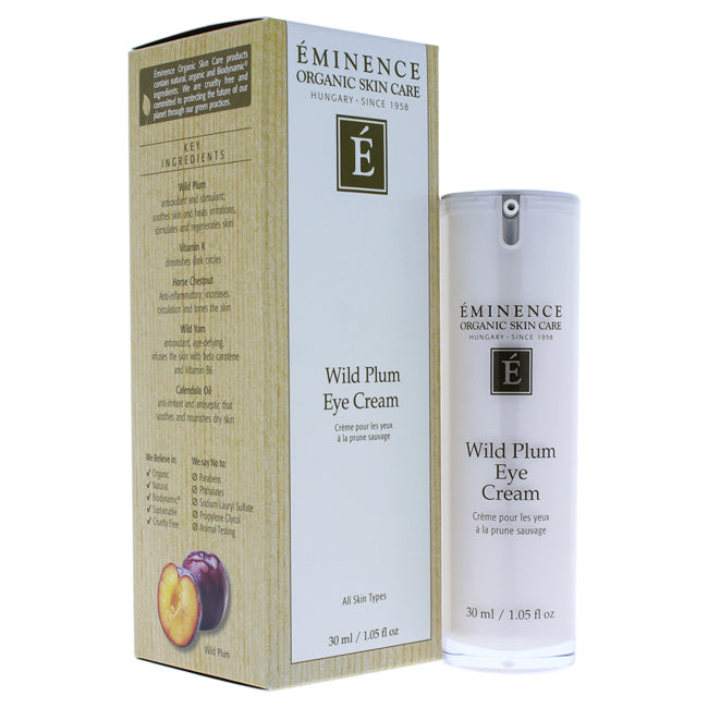 Crème pour les yeux à la prune sauvage par Eminence pour unisexe - 1,05 oz