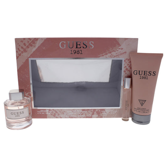 Guess 1981 de Guess pour femme - Coffret cadeau 3 pièces