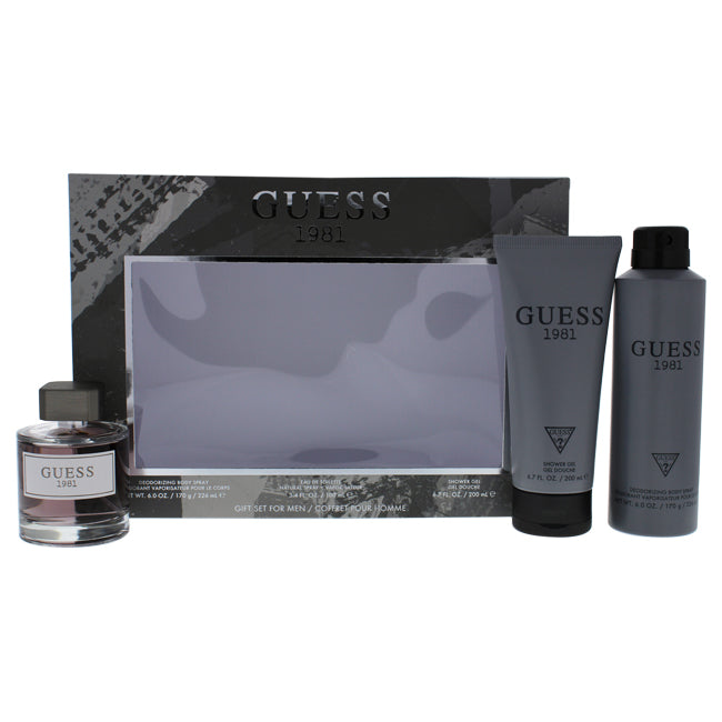 Guess 1981 de Guess pour homme - Coffret cadeau 3 pièces