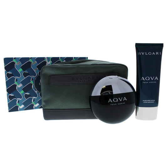 Bvlgari Aqva by Bvlgari pour homme - Coffret cadeau 3 pièces