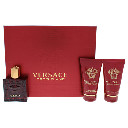 Coffret cadeau 3 pièces Eros Flame de Versace pour homme