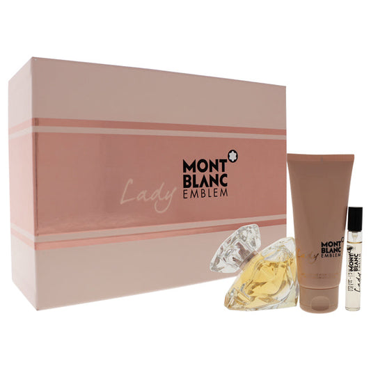 Coffret cadeau 3 pièces Mont Blanc Lady Emblem pour femme