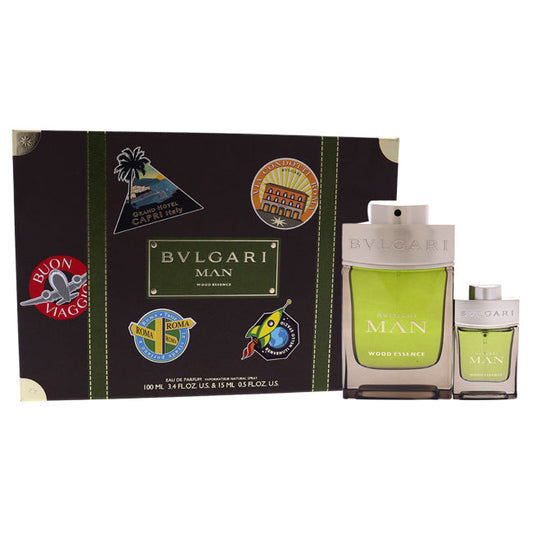 Coffret cadeau 2 pièces Bvlgari Man Wood Essence pour homme de Bvlgari