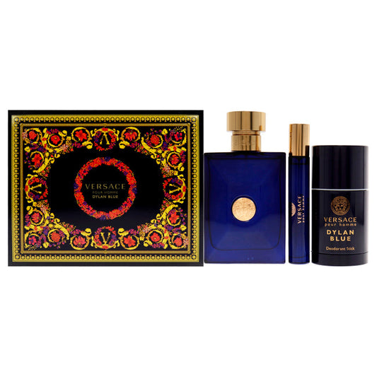 Coffret cadeau 3 pièces Dylan Blue de Versace pour homme