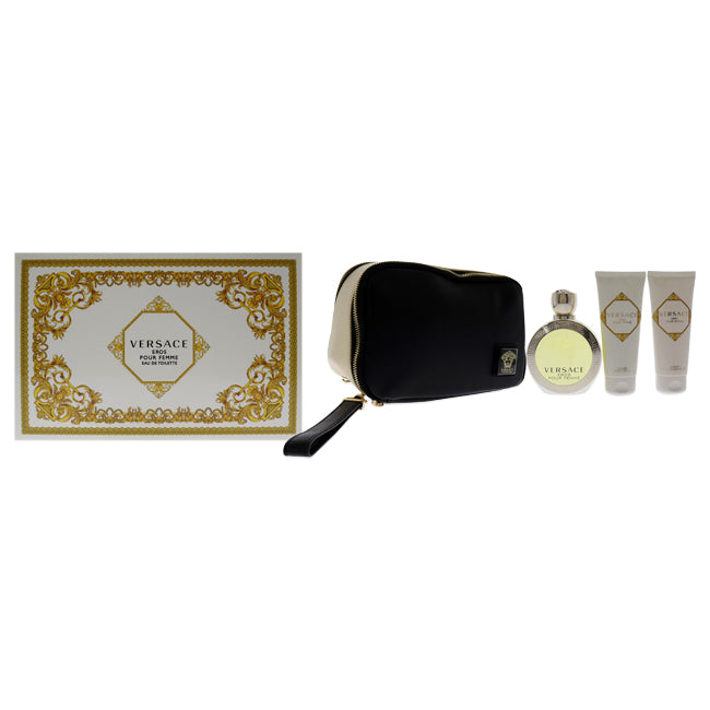 Coffret cadeau 4 pièces Versace Eros Pour Femme de Versace pour femme