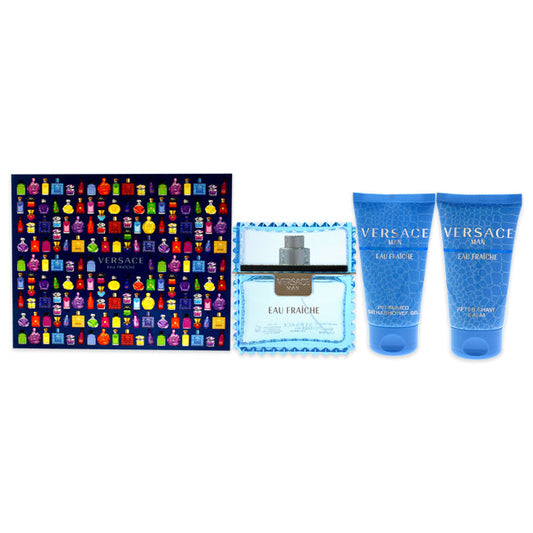 Versace Eau Fraiche de Versace pour homme - Coffret cadeau 3 pièces