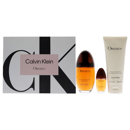 Obsession de Calvin Klein pour femme - Coffret cadeau 3 pièces